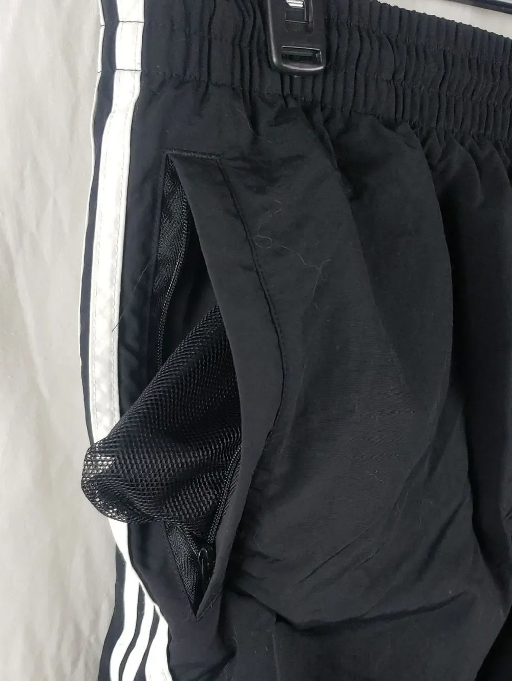 Adidas Men's 2XL Black 3 Stripes Swim Shorts